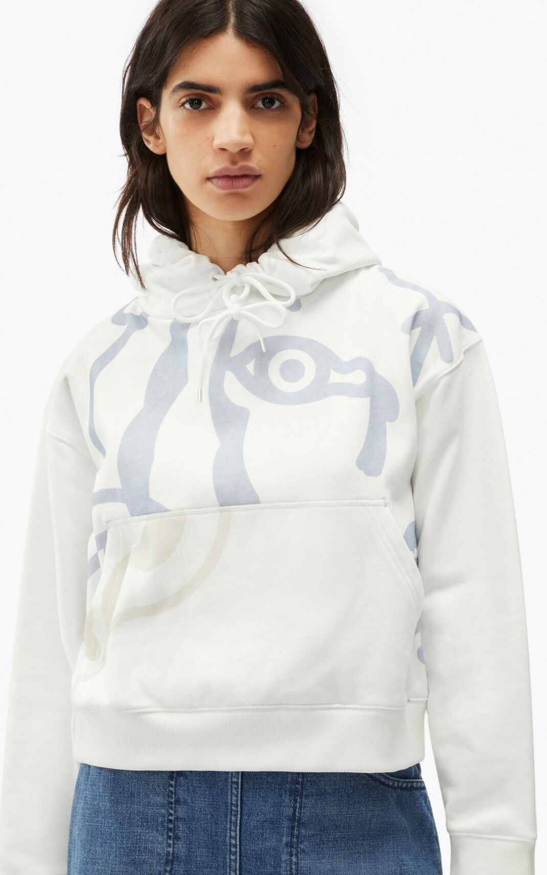 Sudaderas Con Capucha Kenzo K Tiger Mujer Blancas - SKU.1258301